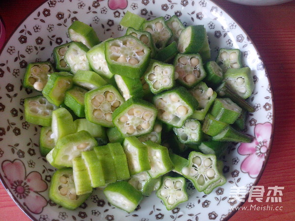 Fried Okra with Corn recipe