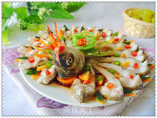 【yiru Private House Festive Banquet Dishes】slightly Changed Steamed Fish---peacock Kaiping Fish recipe