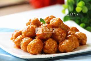 Chicken Balls with Orange Sauce recipe