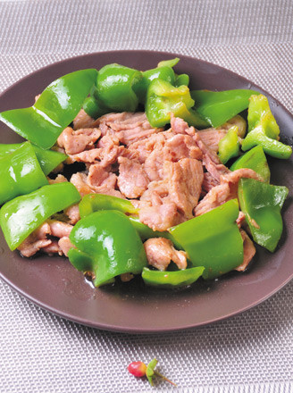 Stir-fried Pork with Green Pepper recipe