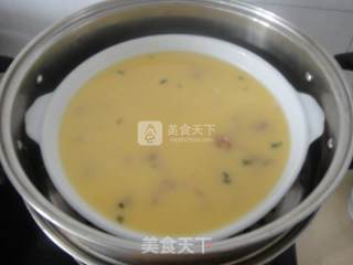 Steamed Custard with Minced Meat recipe