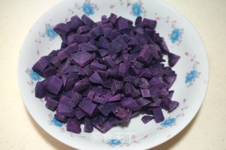 #trust之美#thousand-layer Purple Sweet Potato Hair Cake recipe