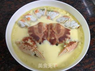 Steamed Red Crab with Eggs recipe
