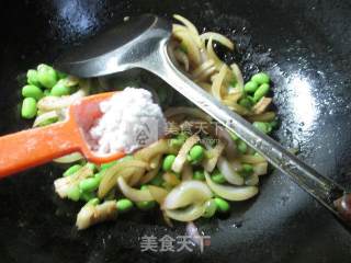 Fried Edamame with Onion recipe