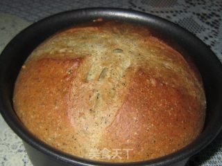 [one of The Low-calorie Series] Sesame Walnut Germ Bread recipe