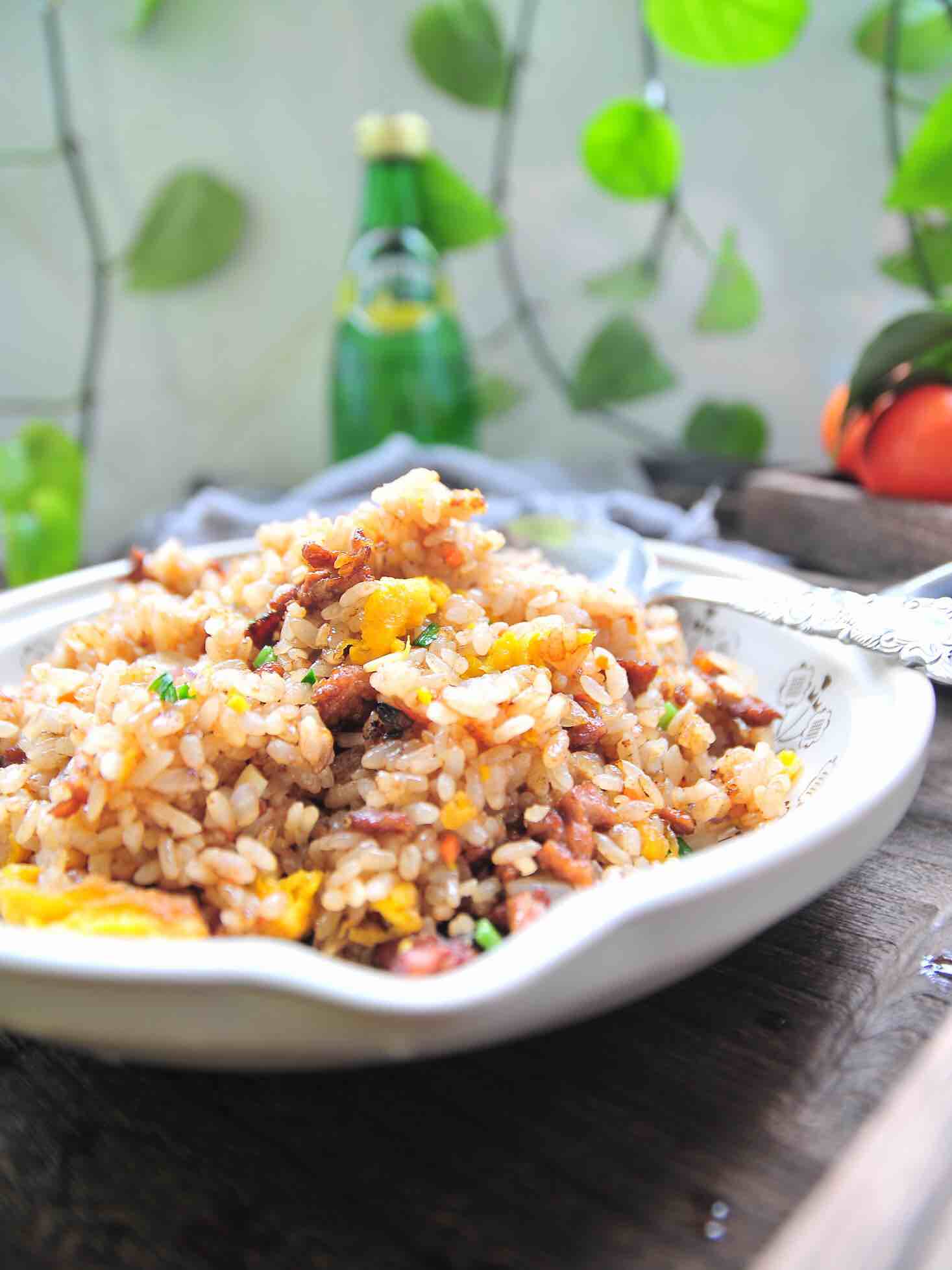 Fried Rice with Shredded Pork recipe