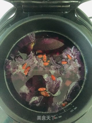 Dragon Bone Purple Potato Soup recipe