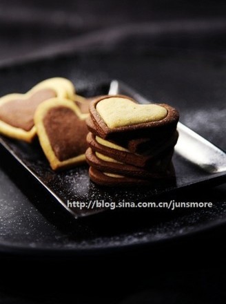 Two-color Heart-shaped Biscuits recipe