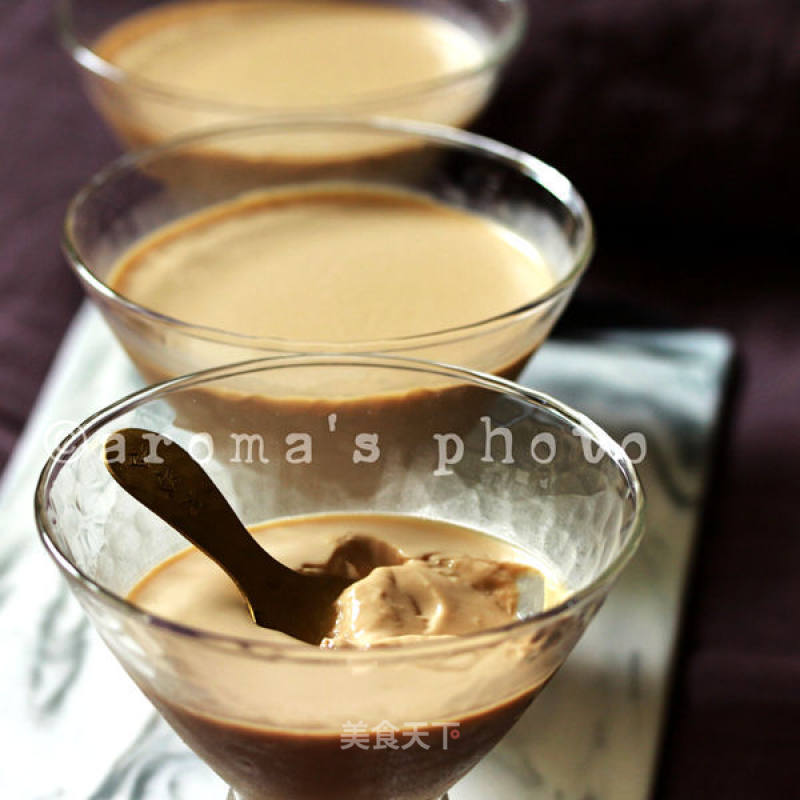 Coffee Panna Cotta with Both Color and Taste recipe