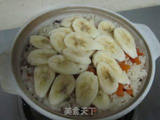 Pumpkin Banana Claypot Rice recipe