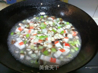 Mushroom Seafood Pimple Soup recipe