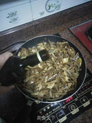 Spicy Fried Dried Bamboo Shoots recipe