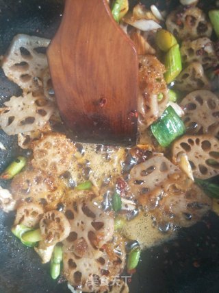 Twice-cooked Lotus Root Slices recipe