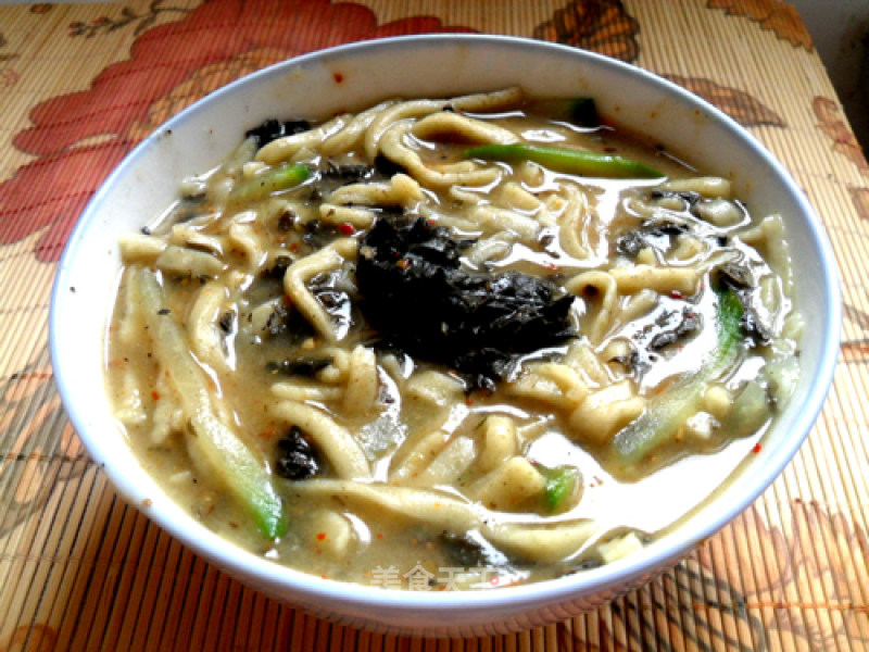 Hand-made Noodles "sesame Leaf Mixed Noodles" recipe