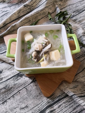 Oyster, Locust and Radish Tofu Soup recipe