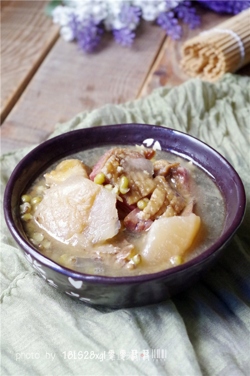 Sour Radish and Cured Duck and Mung Bean Pot recipe