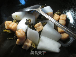 Small Oil Tofu, Pickled Cabbage and Winter Melon recipe