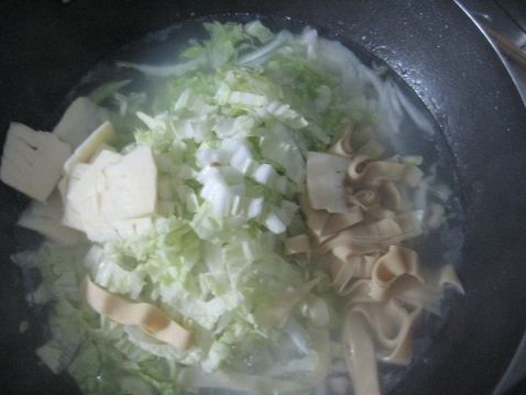 Salted Duck, Winter Bamboo Shoots and Cabbage Soup recipe