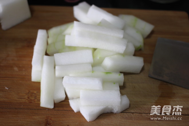 【winter Melon Strips with Orange Juice】 recipe