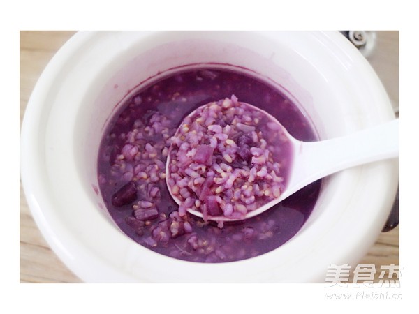 Purple Potato and Brown Rice Congee recipe