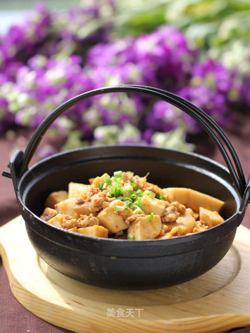 Stir-fried Pleurotus Eryngii with Minced Meat Sauce recipe