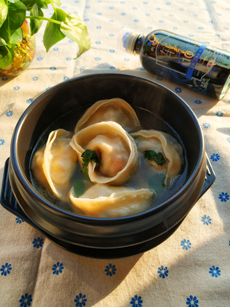 #冬至大如年#pumpy Korean Style Coriander Egg Mushroom Soup recipe
