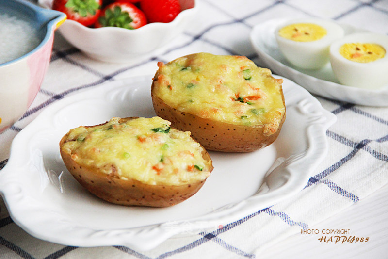 Baked Potatoes with Cheese Cheese recipe