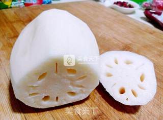 Rock Sugar Rose Glutinous Rice Lotus Root recipe