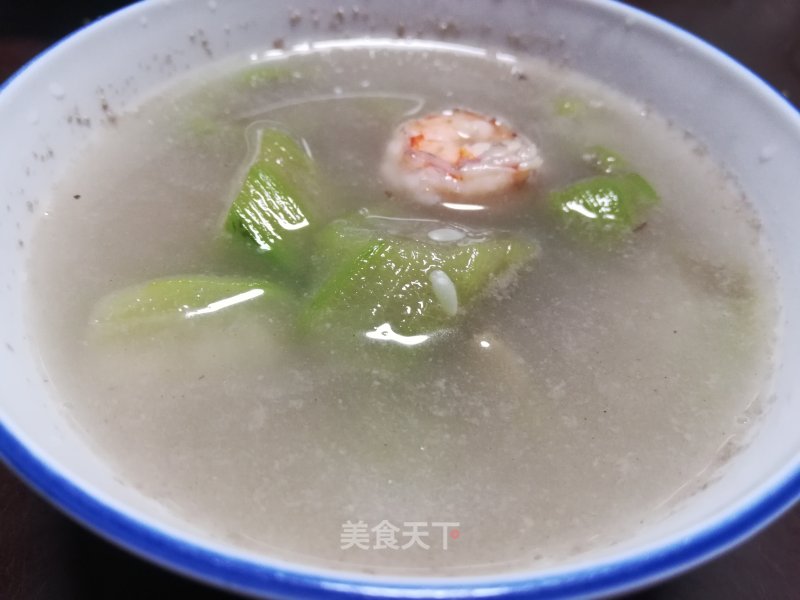 Loofah and Shrimp Soup recipe