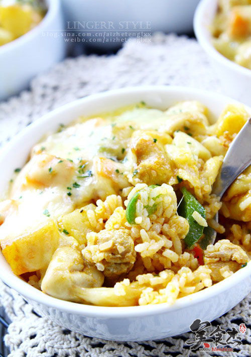 Nyonya Curry Chicken Baked Rice recipe