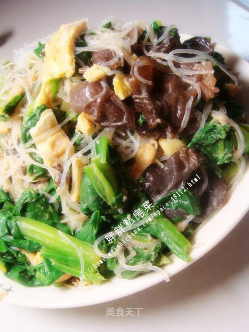 Spinach Mixed Vermicelli recipe