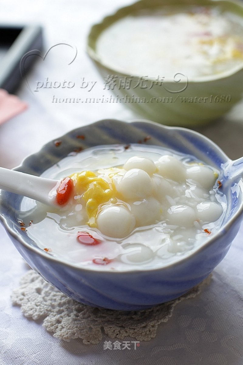 Stuffed Balls with Egg Flower and Wine recipe