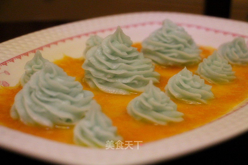 Orange Sauce Blueberry Flavored Yam Puree recipe