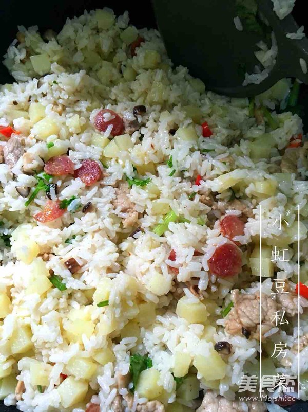 Potato Fried Rice recipe