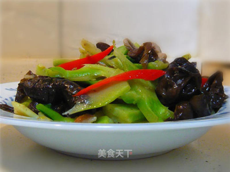 Broccoli Pedicel Black Fungus recipe