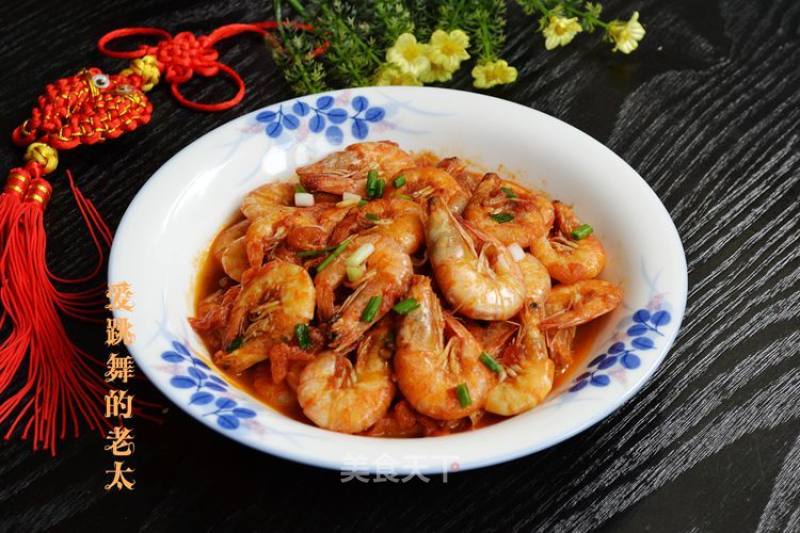 Braised Sea Prawns with Tomato recipe