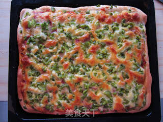 Want to Eat Pizza? Home Edition Lazy Homemade-green Pepper Bacon Pizza recipe