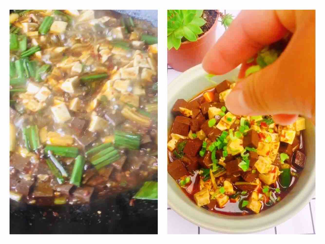 #豆腐的神仙 Practice# Spicy Lamb's Blood Tofu recipe