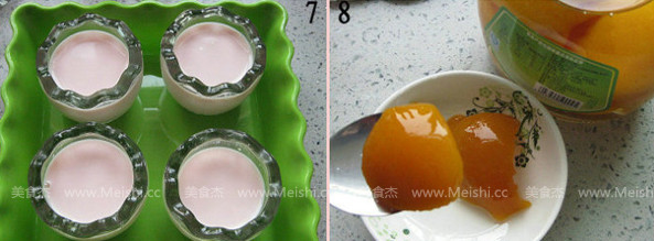 Yellow Peach Pudding recipe