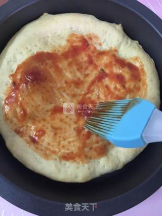 Thin Bottom Pizza with Bacon and Ham recipe