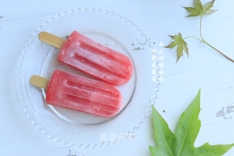 Watermelon Lemon Popsicle recipe