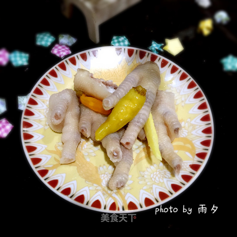 Home-made Chicken Feet with Pickled Peppers recipe