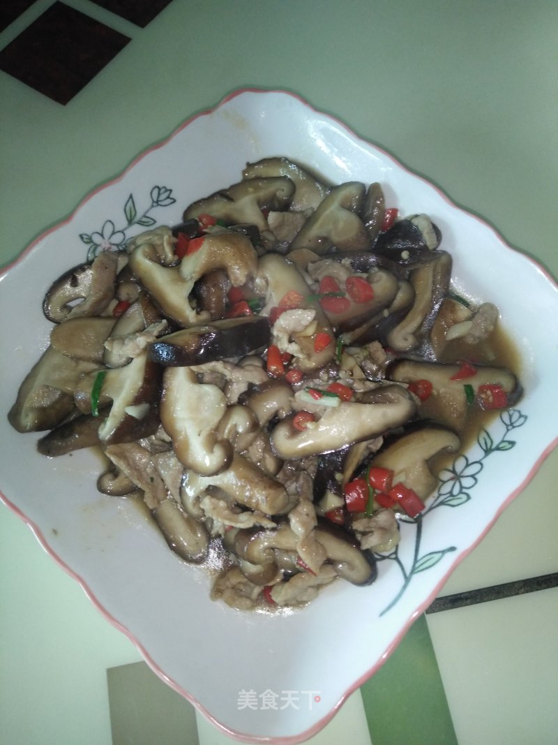Stir-fried Pork with Mushrooms recipe