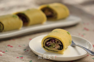 Tuna and Vegetable Egg Burrito recipe