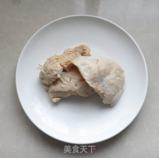 Enoki Mushroom Mixed with Shredded Chicken recipe