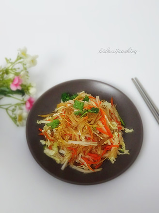 Cabbage Mixed with Day Lily recipe