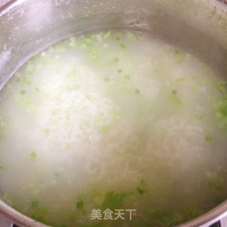 Celery Pork Liver Congee recipe