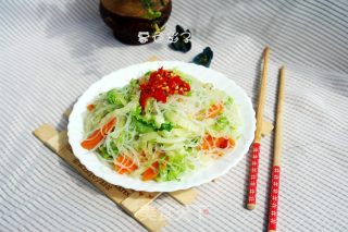 Stir-fried Vermicelli with Cabbage and Carrot recipe