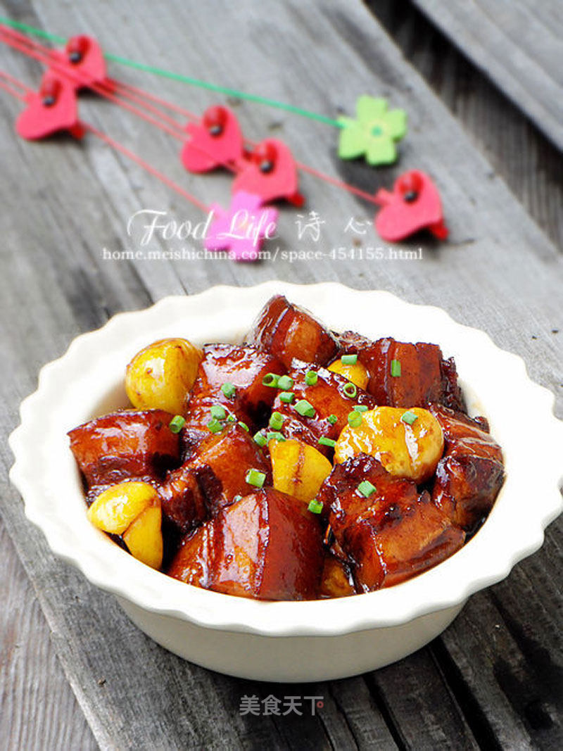 【broiled Pork with Chestnuts】--- Autumn Comes with Chestnut Fragrant recipe