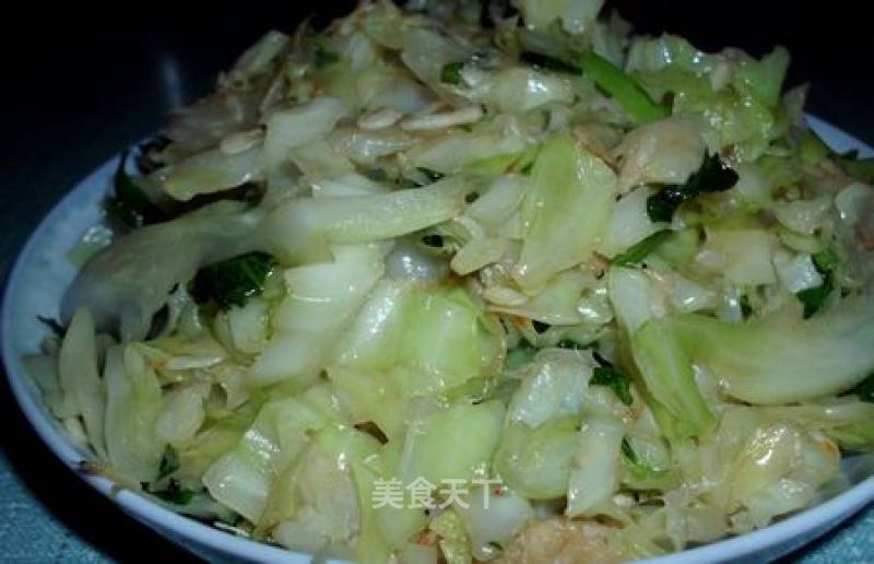 Stir-fried Cabbage with Tofu in Oil